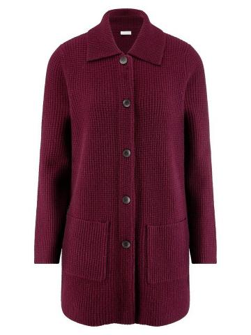 Длинная вязаная кофта