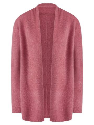 Длинная вязаная кофта