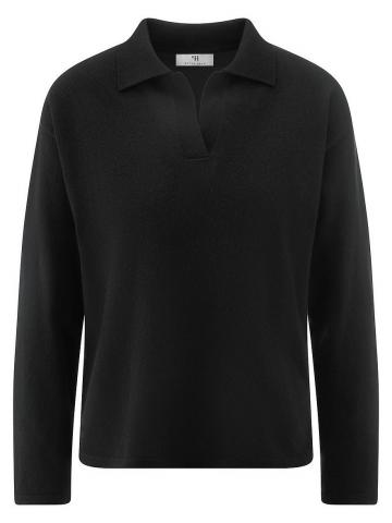 Пуловер с воротником поло