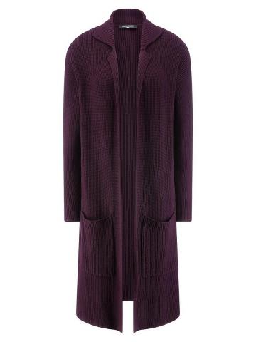 Длинный вязаный кардиган