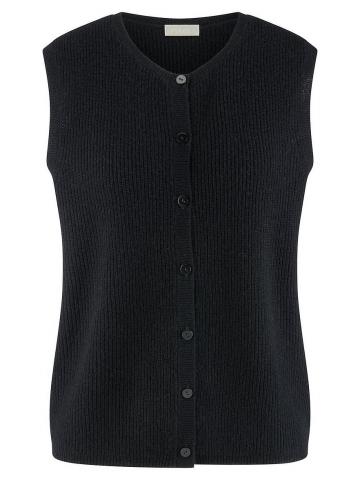 Вязаная жилетка