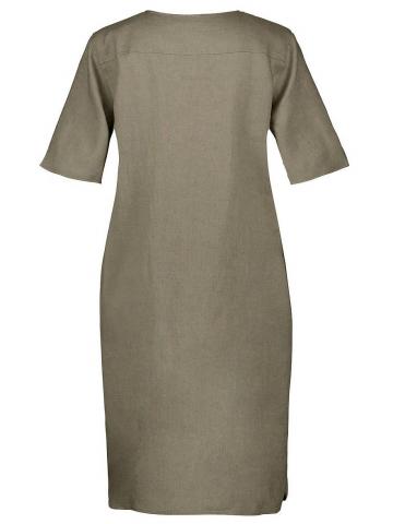 Льняное платье