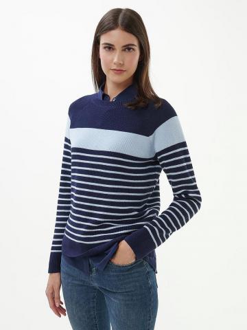 Пуловер с круглым вырезом