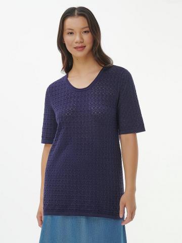 Пуловер с круглым вырезом