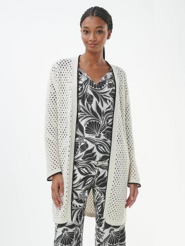 Длинный вязаный кардиган