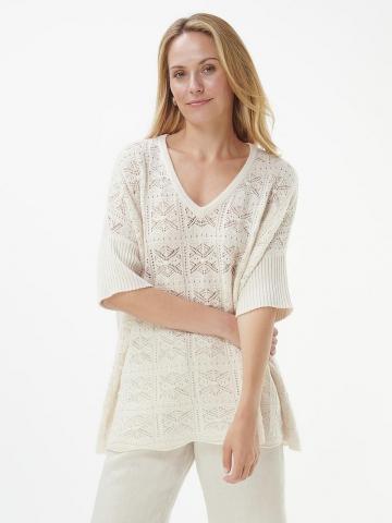 Пуловер с вырезом V