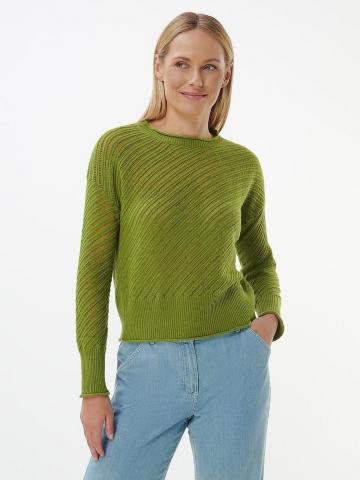 Пуловер с круглым вырезом