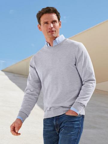 Пуловер с круглым вырезом