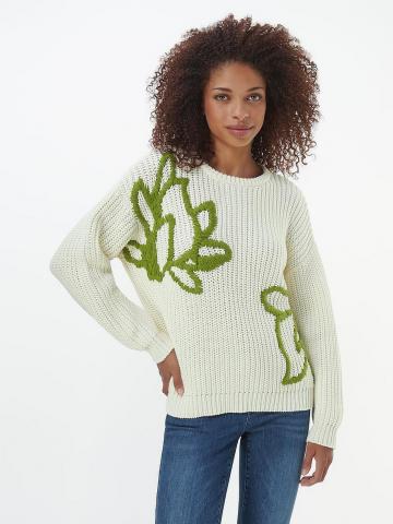 Пуловер с круглым вырезом