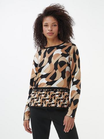 Пуловер с круглым вырезом