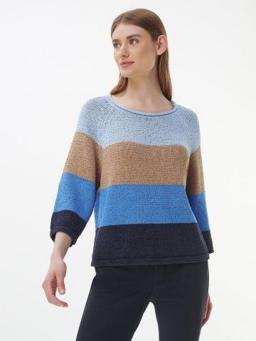 Пуловер с круглым вырезом