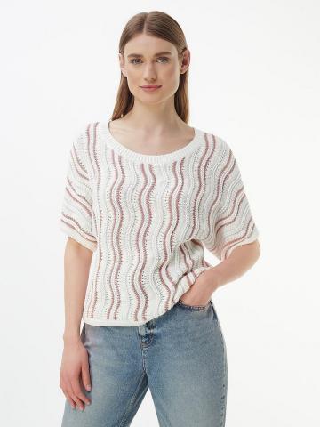 Пуловер с круглым вырезом