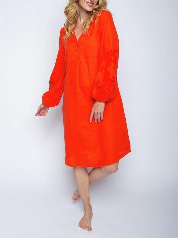 Льняное платье