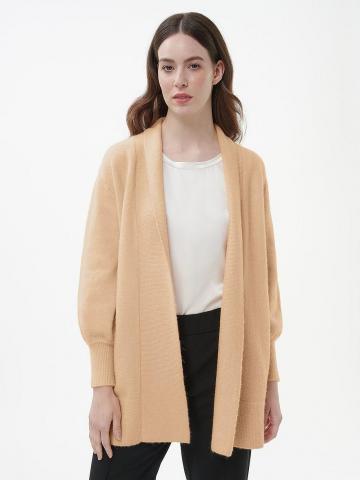 Длинная вязаная кофта