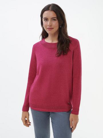 Пуловер с круглым вырезом