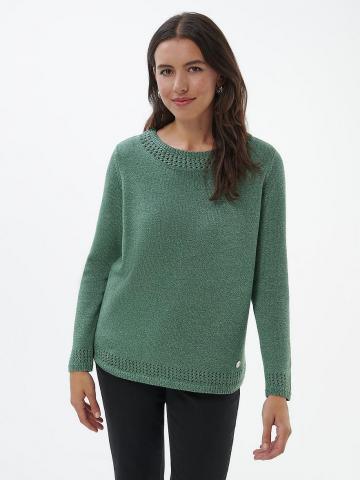 Пуловер с круглым вырезом