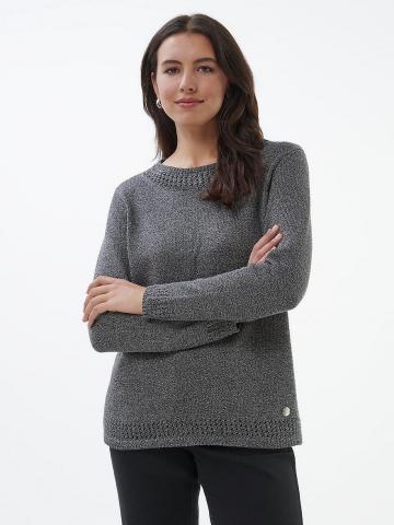 Пуловер с круглым вырезом