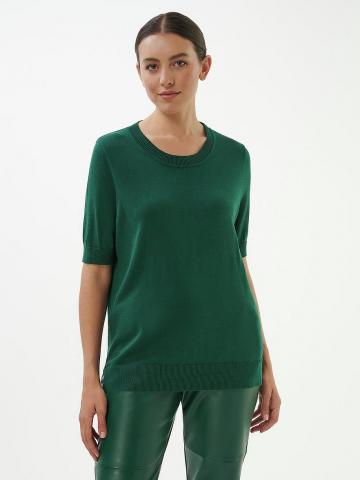 Пуловер с круглым вырезом