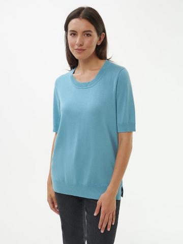 Пуловер с круглым вырезом