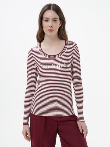 Пуловер с круглым вырезом