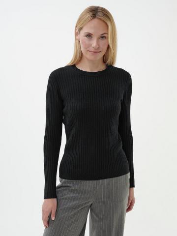 Пуловер с круглым вырезом