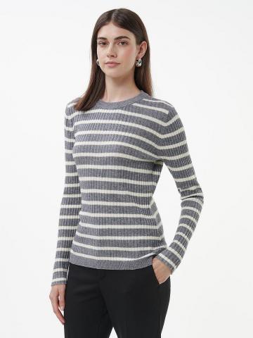 Пуловер с круглым вырезом