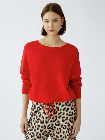 Пуловер с круглым вырезом