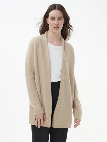 Длинная вязаная кофта