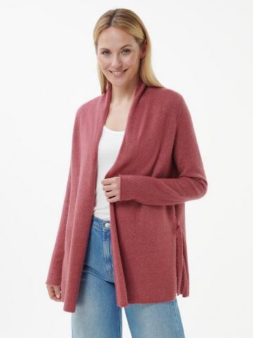 Длинная вязаная кофта