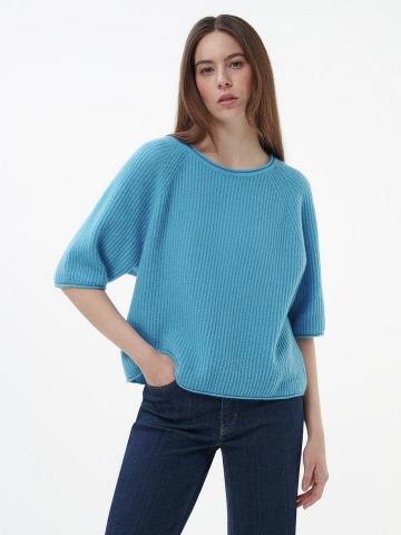 Пуловер с круглым вырезом