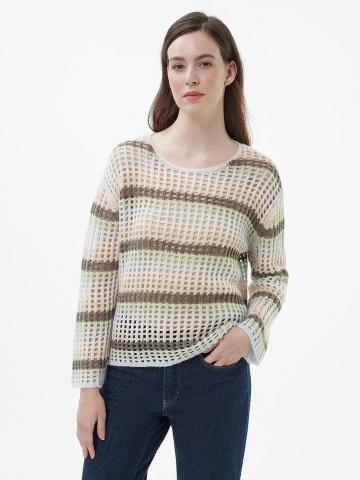 Пуловер с круглым вырезом