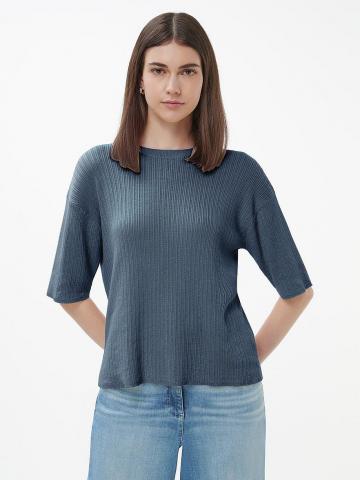 Пуловер с круглым вырезом