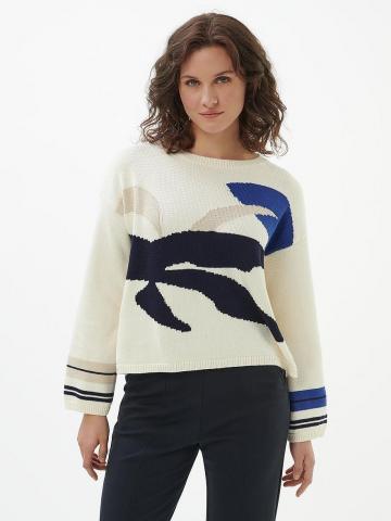 Пуловер с круглым вырезом