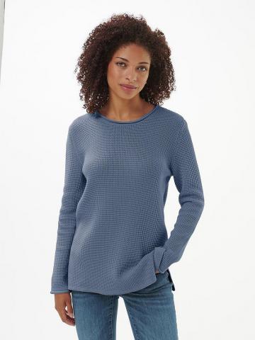 Пуловер с круглым вырезом