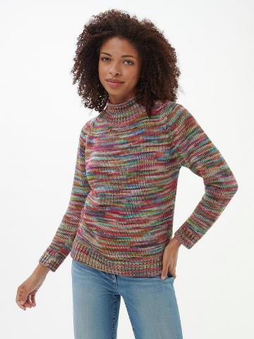 Пуловер с круглым вырезом