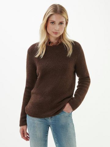 Пуловер с круглым вырезом