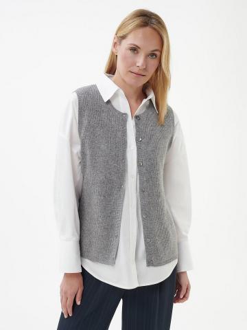 Вязаная жилетка