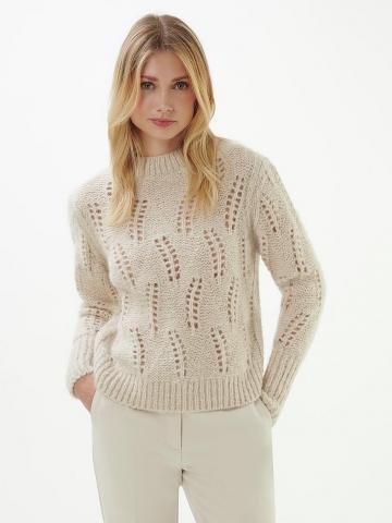 Пуловер с круглым вырезом