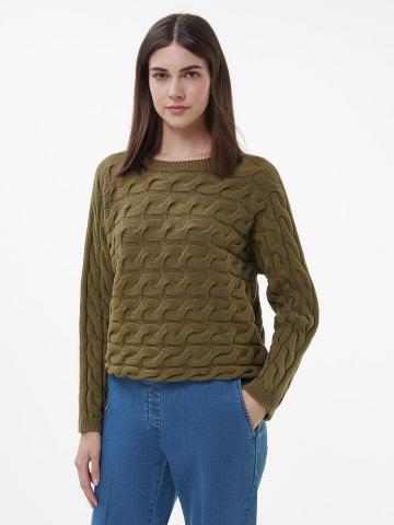 Пуловер с круглым вырезом