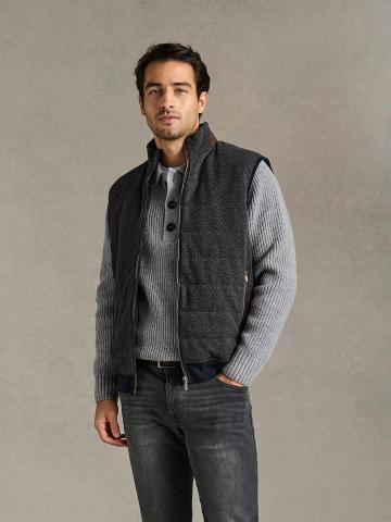 Пуловер с воротником поло