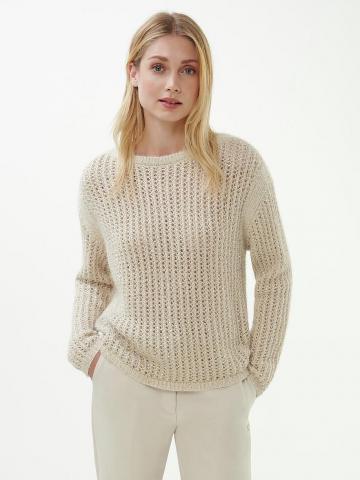 Пуловер с круглым вырезом