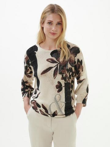 Пуловер с круглым вырезом