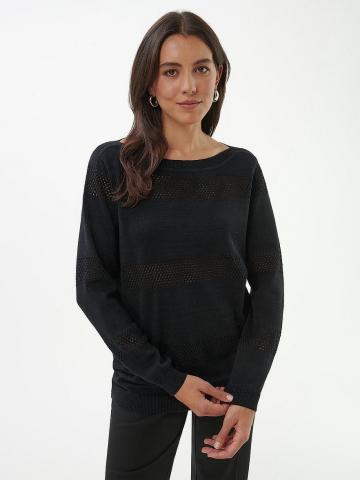 Пуловер с круглым вырезом