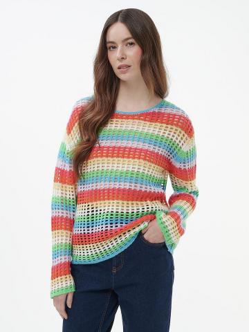 Пуловер с круглым вырезом