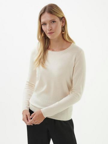 Пуловер с круглым вырезом