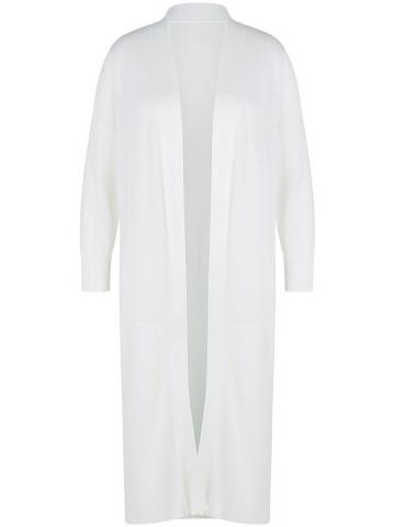 Длинная вязаная кофта