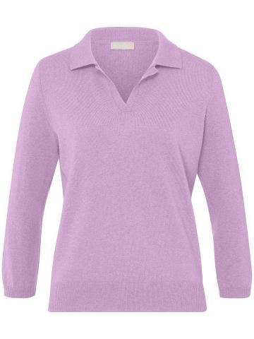 Пуловер с воротником поло