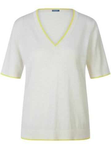 Пуловер с вырезом V