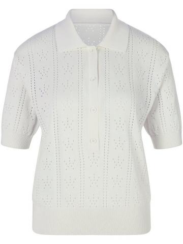 Пуловер с воротником поло