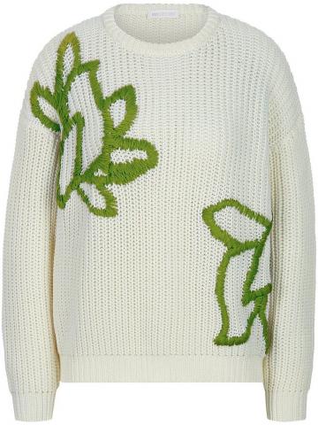 Пуловер с круглым вырезом